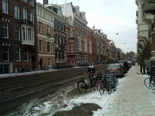 Amsterdam Morning Commute: I took a moment to document the bikes on my way to the train station.