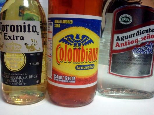 Refajo--Colombiana, beer and aguardiente