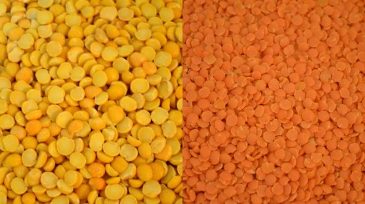Split Yellow Peas and Red Lentils